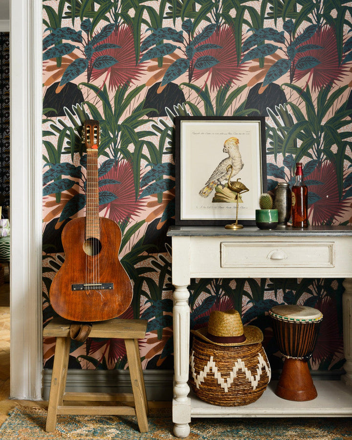 Jardin Imaginario Wallpaper by Mind the Gap Designer Wallpaper THE WALLPAPER COMPENDIUM 1 Non-woven Made in Europe Paste the wall 3 rolls x 20.5 x 3.25 yards - Swanky Fabrics -