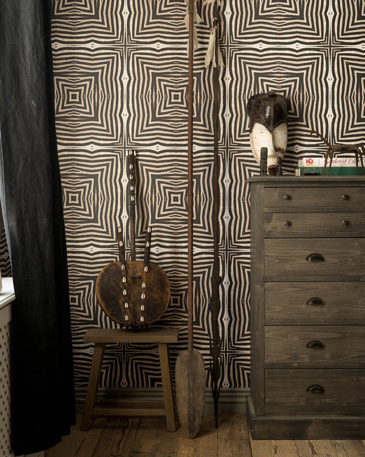 Serengeti Wallpaper by Mind the Gap Designer Wallpaper THE WALLPAPER COMPENDIUM 1 Non-woven Made in Europe Paste the wall 3 rolls x 20.5 x 3.25 yards - Swanky Fabrics -