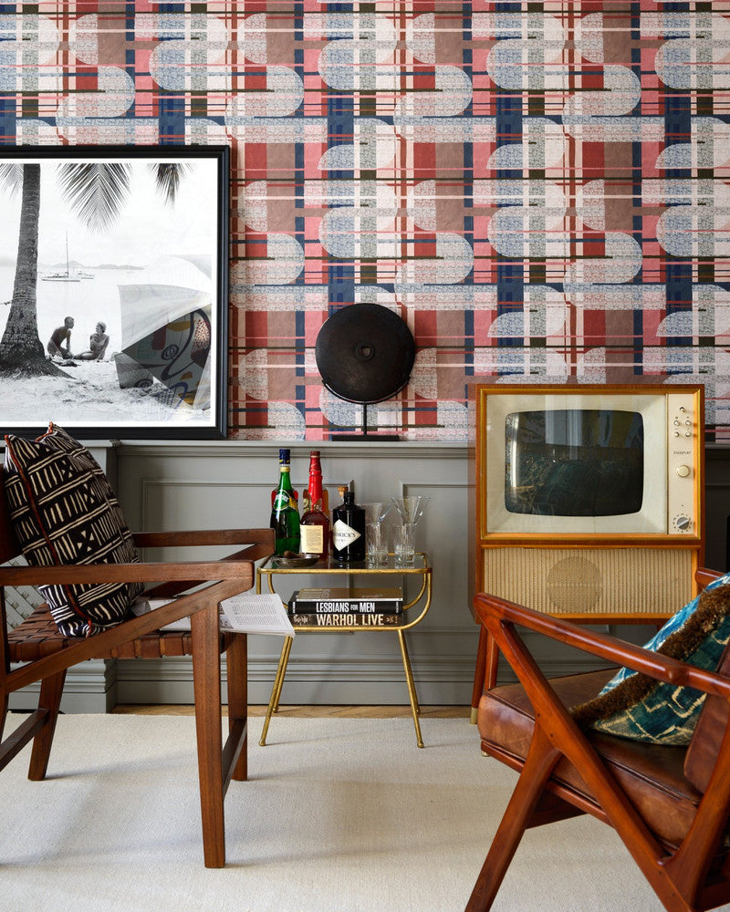 Interference Wallpaper by Mind the Gap Designer Wallpaper THE WALLPAPER COMPENDIUM 1 Non-woven Made in Europe Paste the wall 3 rolls x 20.5 x 3.25 yards - Swanky Fabrics -