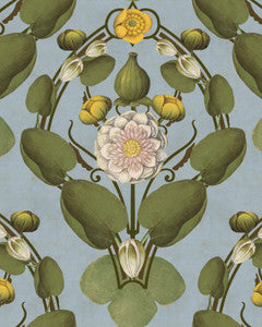 NYMPHAEA Powder Blue Wallpaper (WP20727) by Mind The Gap
