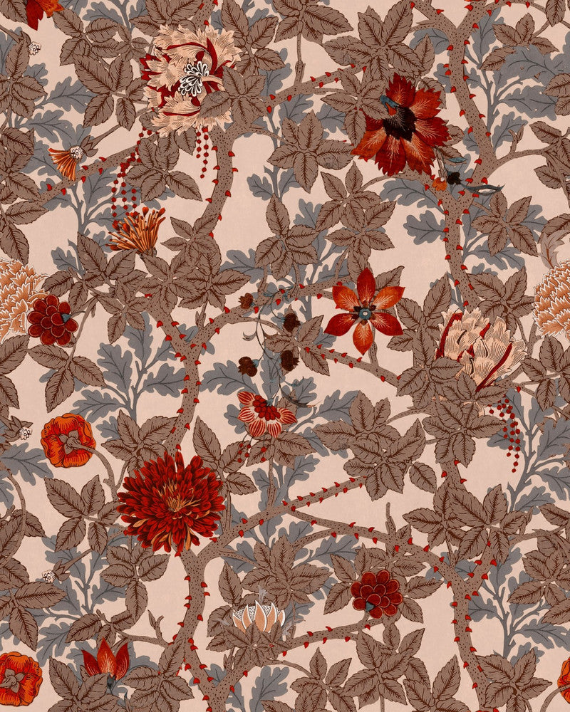 The Flowering Wallpaper by Mind the Gap Designer Wallpaper THE WETLANDS Non-woven Made in Europe Paste the wall 1 roll x 20.47 x 9.8 yards - Swanky Fabrics -