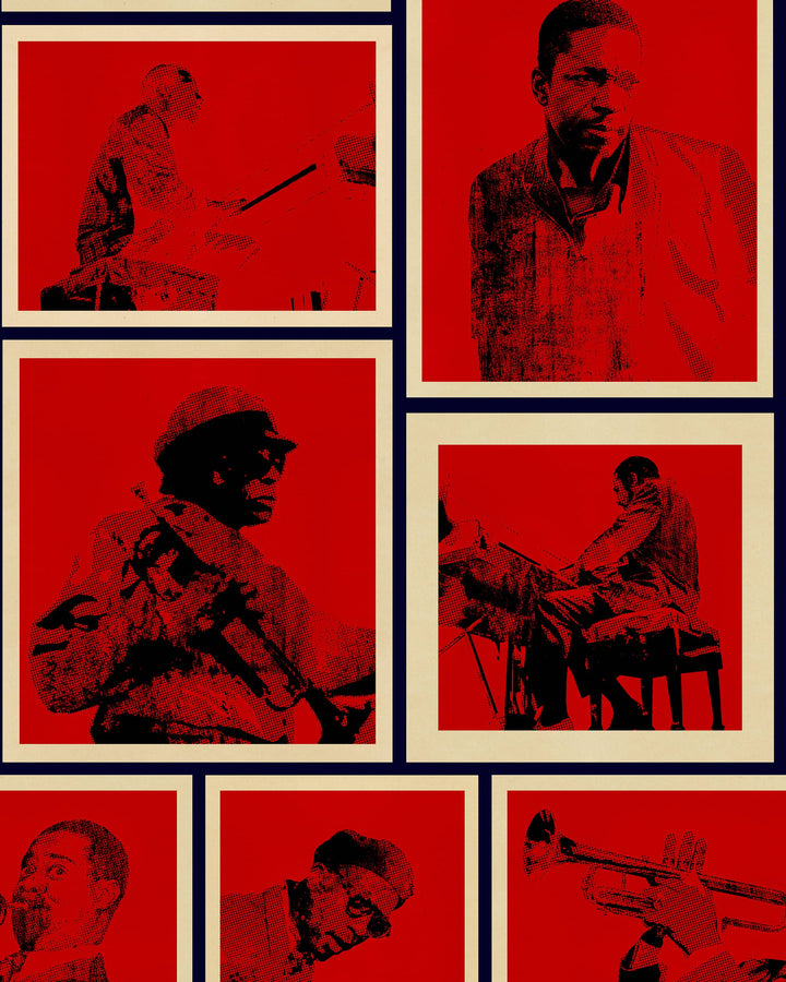 COTTON CLUB Wallpaper (WP20873) by Mind The Gap | WP20873 | JAZZ LIVE | 3 rolls x 52 x 300 cm / 20.5 x 118.1in | 0.52m / 20.5in | 300 cm / 393.7in | 4.68sqm / 50sq ft | 300cm / 118.1in | Black, Red, Cream | Non-woven Satin | Paste the wall | 3 rolls in a box | Fabric Carolina | https://www.fabriccarolina.com/