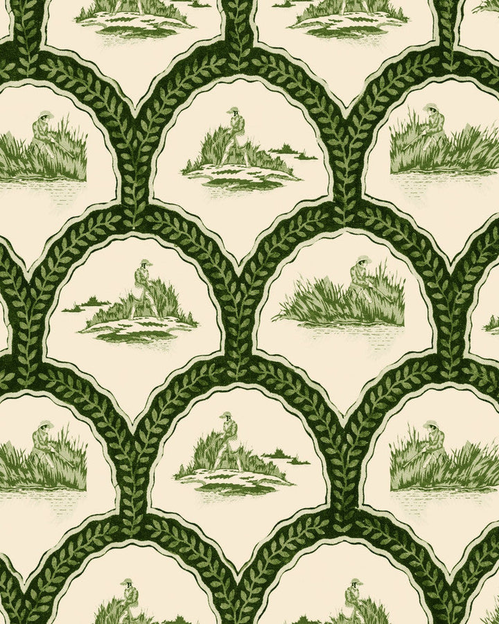 The Hunter Artichoke Wallpaper by Mind the Gap Designer Wallpaper THE WETLANDS Non-woven Made in Europe Paste the wall 1 roll x 20.5x10.9 yards - Swanky Fabrics -