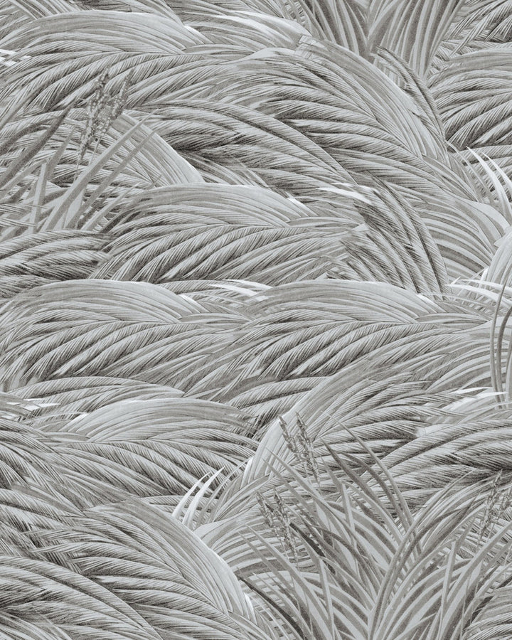 TRIFLORA Neutral Wallpaper (WP30169) by Mind The Gap | WP30169 | THE WETLANDS | 1 roll x 20.5x393.7 in | 0.52m / 20.5in | 10m / 393.7in | 4.68mp | 52cm / 20.5in | Grey, Offwhite | Non-woven | Paste the wall | 1-roll in a box | Fabric Carolina | https://www.fabriccarolina.com/
