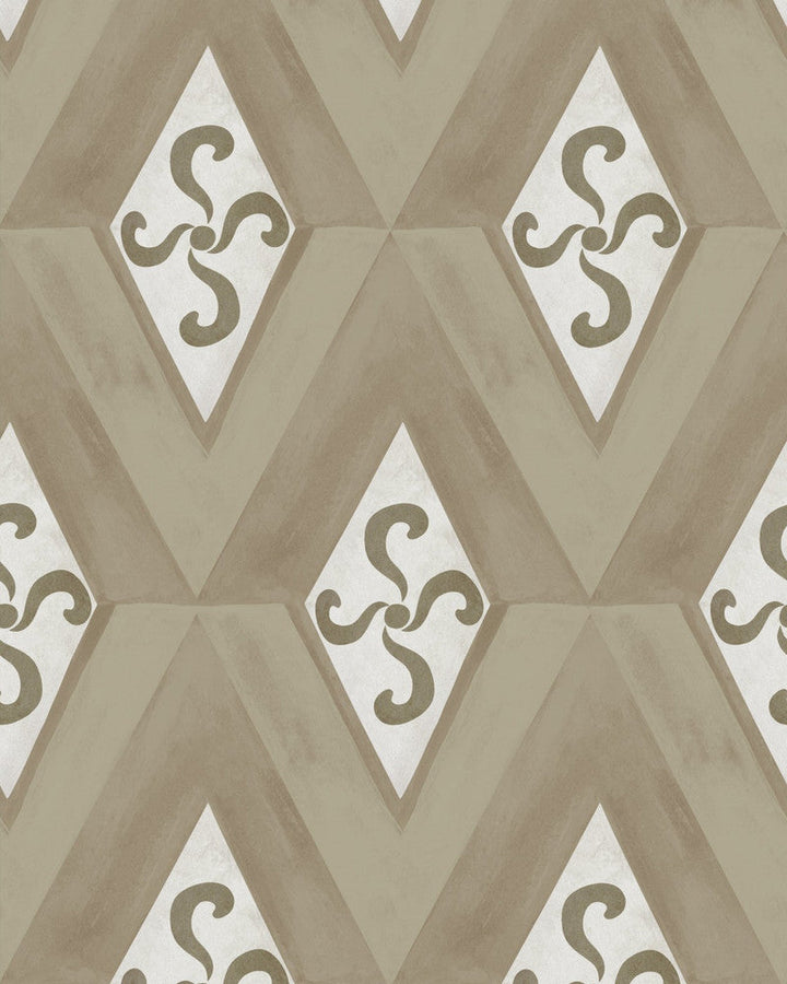 Girandola Grigio Wallpaper by Mind the Gap Designer Wallpaper LA DOLCE VITA Satin Matte Made in Europe Paste the wall 1 roll x 20.5 x 10.9 yards - Swanky Fabrics -