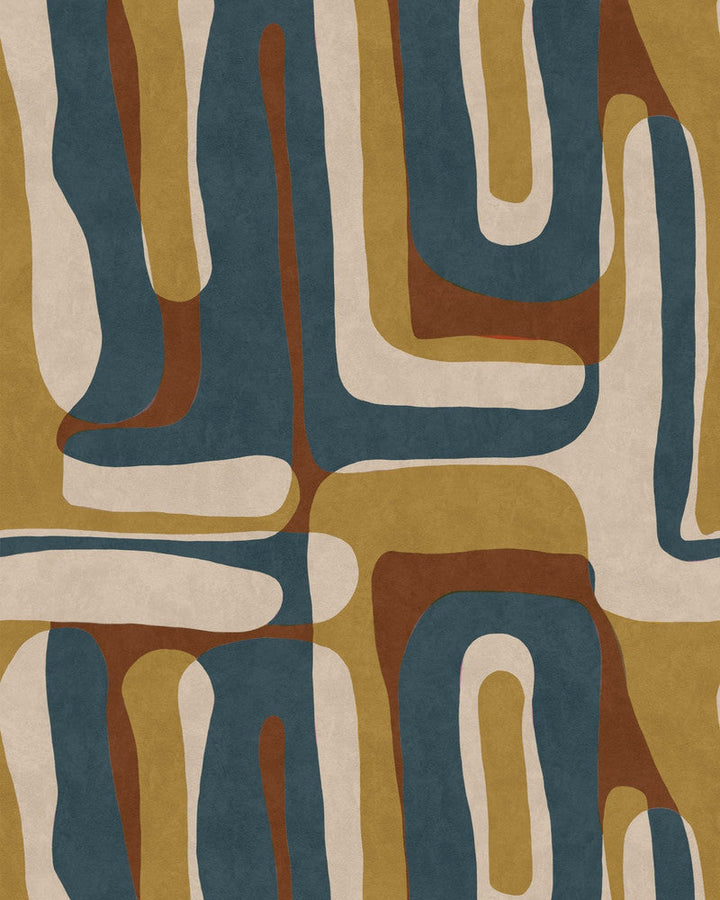 Nostalgia Wallpaper by Mind the Gap Designer Wallpaper LA DOLCE VITA Satin Matte Made in Europe Paste the wall 1 roll x 20.5 x 10.9 yards - Swanky Fabrics -