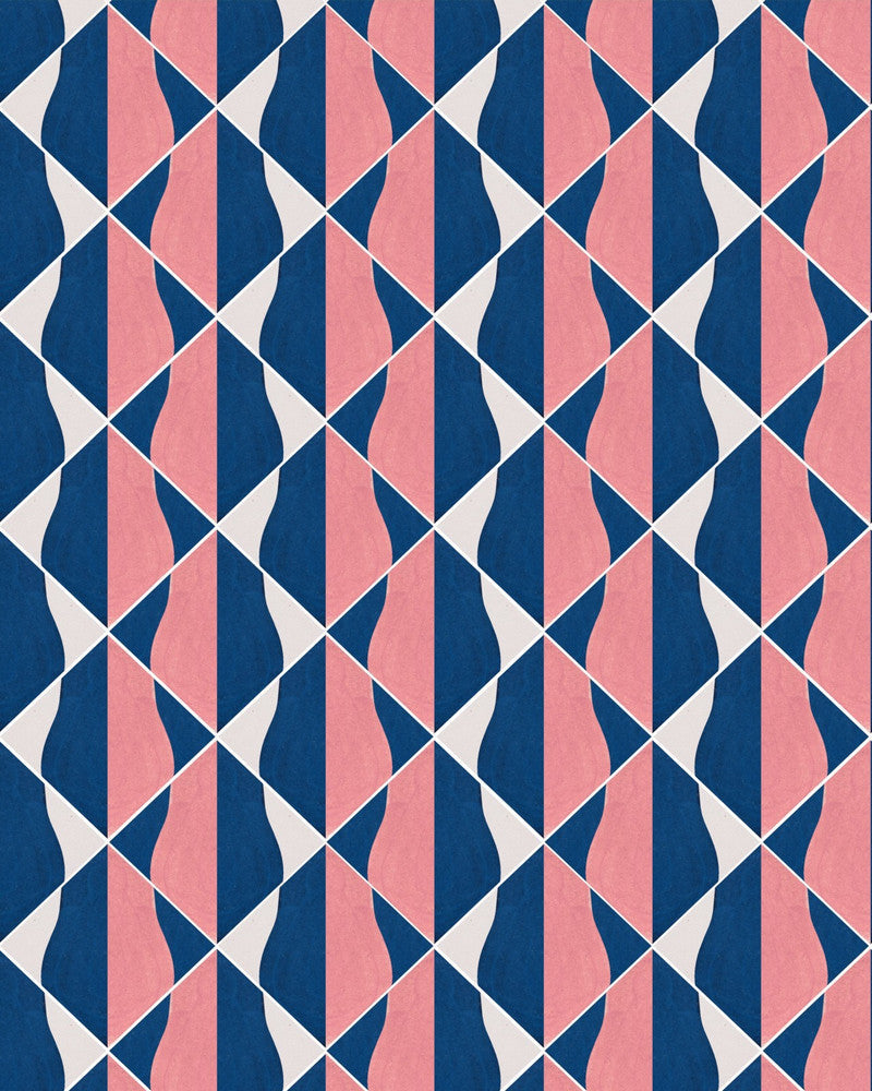 Onde Bicolori Wallpaper by Mind the Gap Designer Wallpaper LA DOLCE VITA Satin Matte Made in Europe Paste the wall 1 roll x 20.5 x 10.9 yards - Swanky Fabrics -