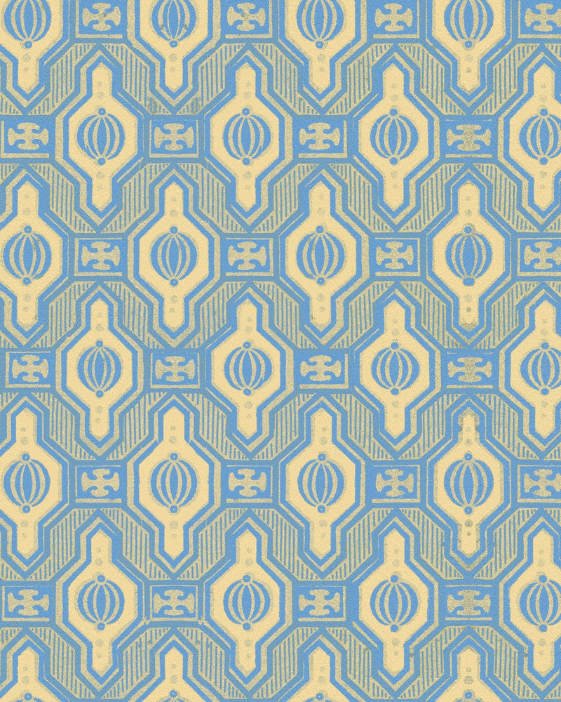 Palloncini Azzurro Wallpaper by Mind the Gap Designer Wallpaper LA DOLCE VITA Satin Matte Made in Europe Paste the wall 1 roll x 20.5 x 10.9 yards - Swanky Fabrics -