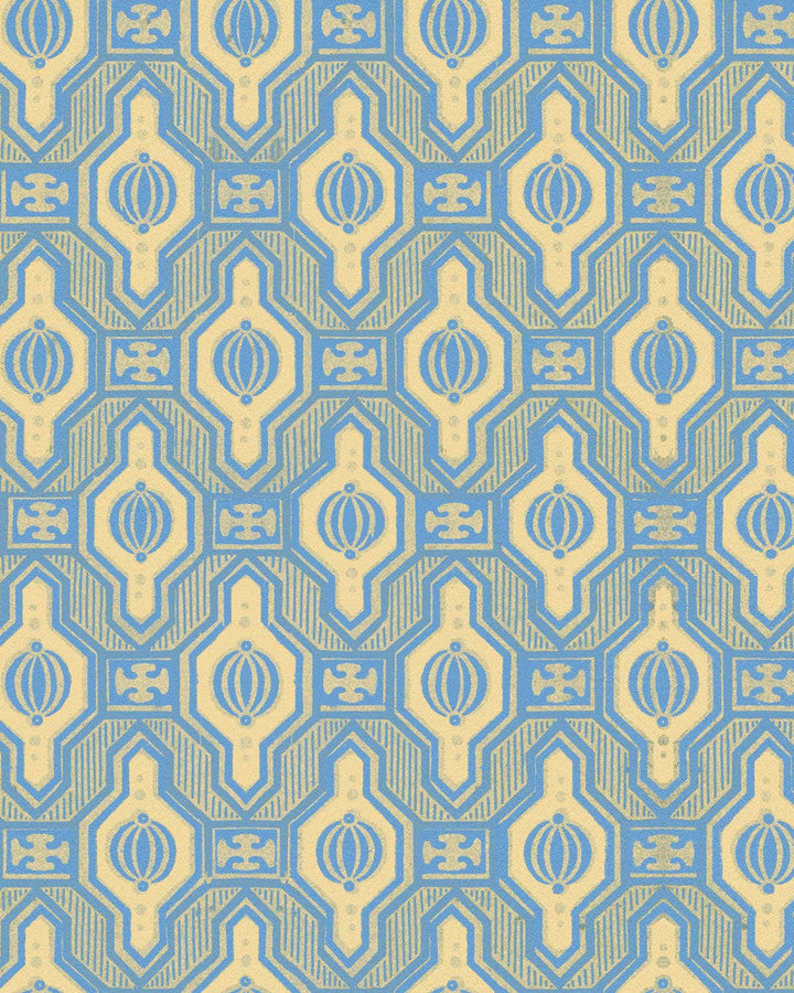 Palloncini Azzurro Wallpaper by Mind the Gap Designer Wallpaper LA DOLCE VITA Satin Matte Made in Europe Paste the wall 1 roll x 20.5 x 10.9 yards - Swanky Fabrics -
