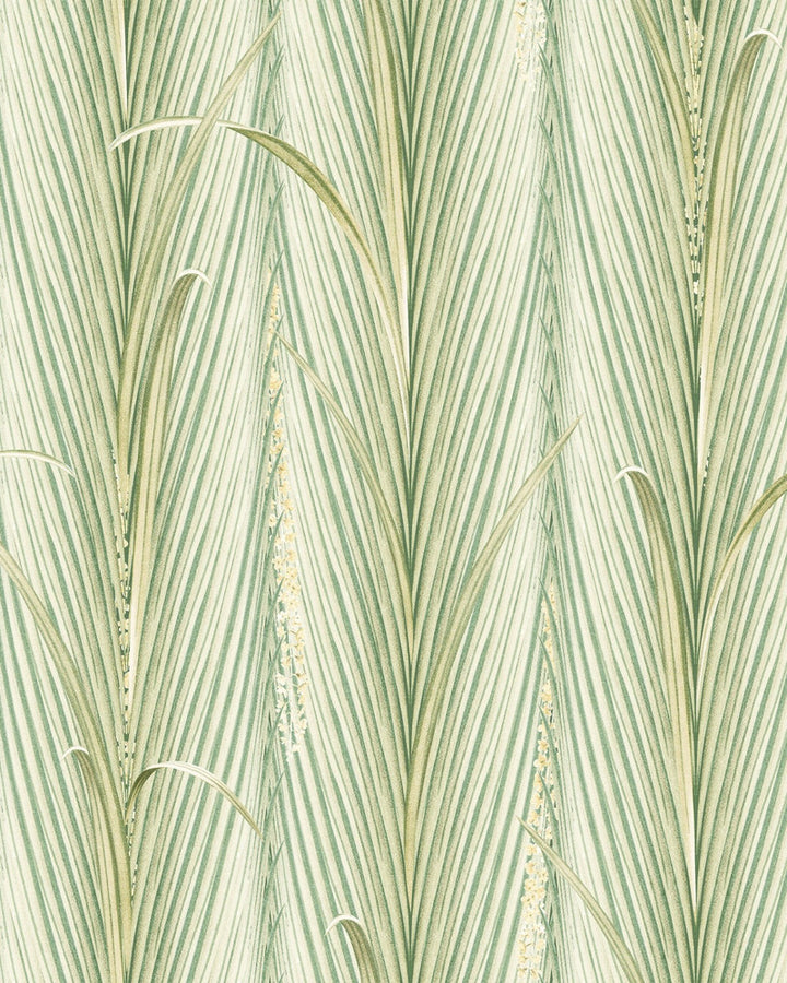 DANUBE FOLIAGE Spring Wallpaper (WP30215) by Mind The Gap | WP30215 | THE WETLANDS | 1 roll x 20.5x393.7 in | 0.52m / 20.5in | 10m / 393.7in | 4.68mp | 52cm / 20.5in | Cream, Green | Non-woven | Paste the wall | 1-roll in a box | Fabric Carolina | https://www.fabriccarolina.com/
