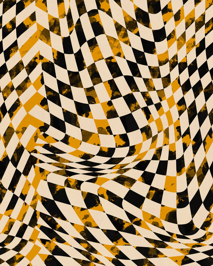 SPONTANEITY Yellow Wallpaper (WP30254) by Mind The Gap | WP30254 | JAZZ LIVE | 1 roll x 52 x 1000 cm / 20.5 x 393.7in | 0.52m / 20.5in | 1000 cm / 393.7in | 5.20sqm / 55.9sq ft | 150cm / 59in | Black, Yellow, Beige | Non-woven Satin | Paste the wall | 1 roll in a box | Fabric Carolina | https://www.fabriccarolina.com/