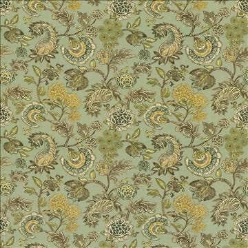 Wyndham Garden Eucalyptus by Kasmir Fabric 1420 100% Cotton PAKISTAN 15,000 Wyzenbeek Double Rubs H: 27 inches, V: 27 inches 54 - 55 - Fabric Carolina - Kasmir