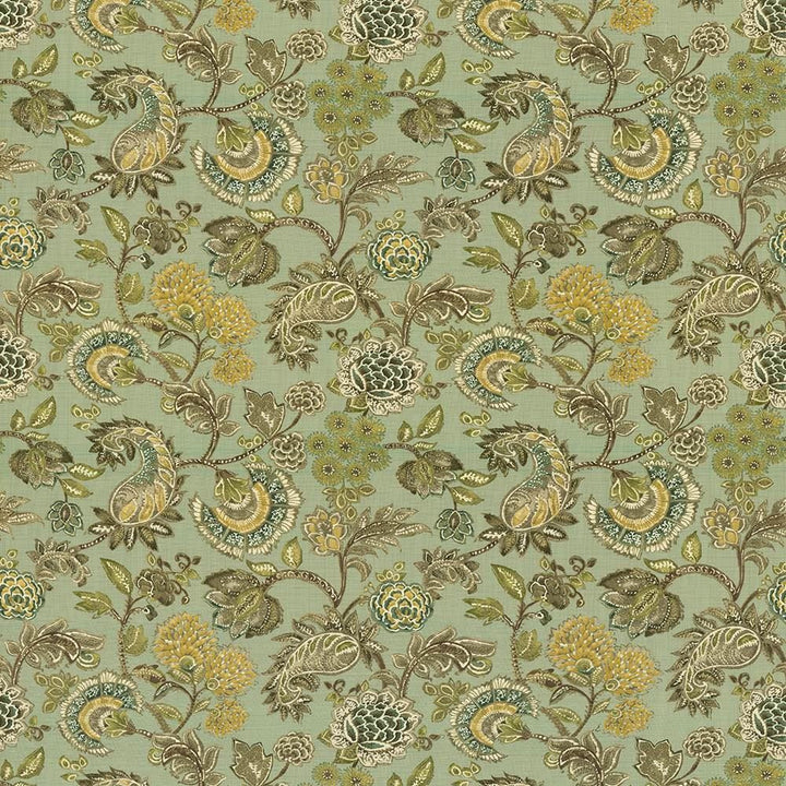 Wyndham Garden Eucalyptus by Kasmir Fabric 1420 100% Cotton PAKISTAN 15,000 Wyzenbeek Double Rubs Horizontal: 27 inches and Vertical: 27 inches 54 - 55 - Fabric Carolina -