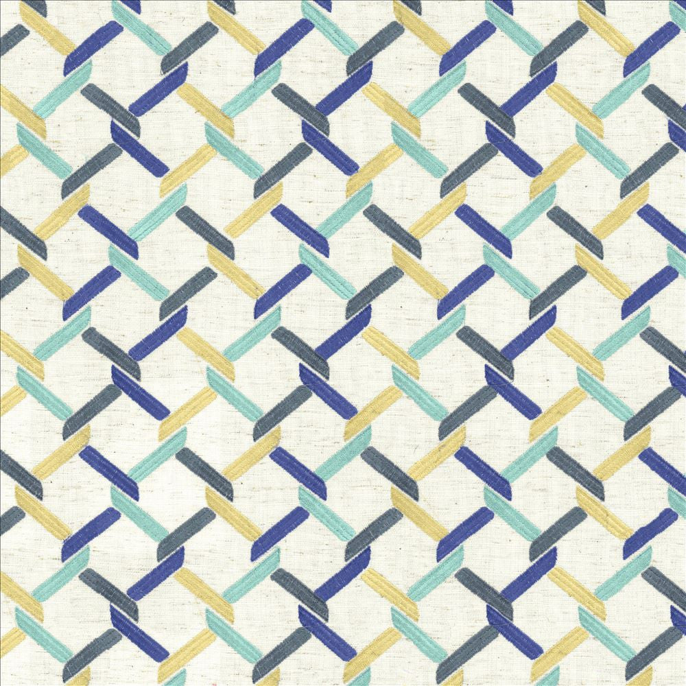 Yacht Knot Calm by Kasmir Fabric 5125 63% Polyester 33% Rayon 4% Linen CHINA 10,000 Wyzenbeek Double Rubs Horizontal: 4 6/8 inches and Vertical: 5 6/8 inches 54 - Fabric Carolina -