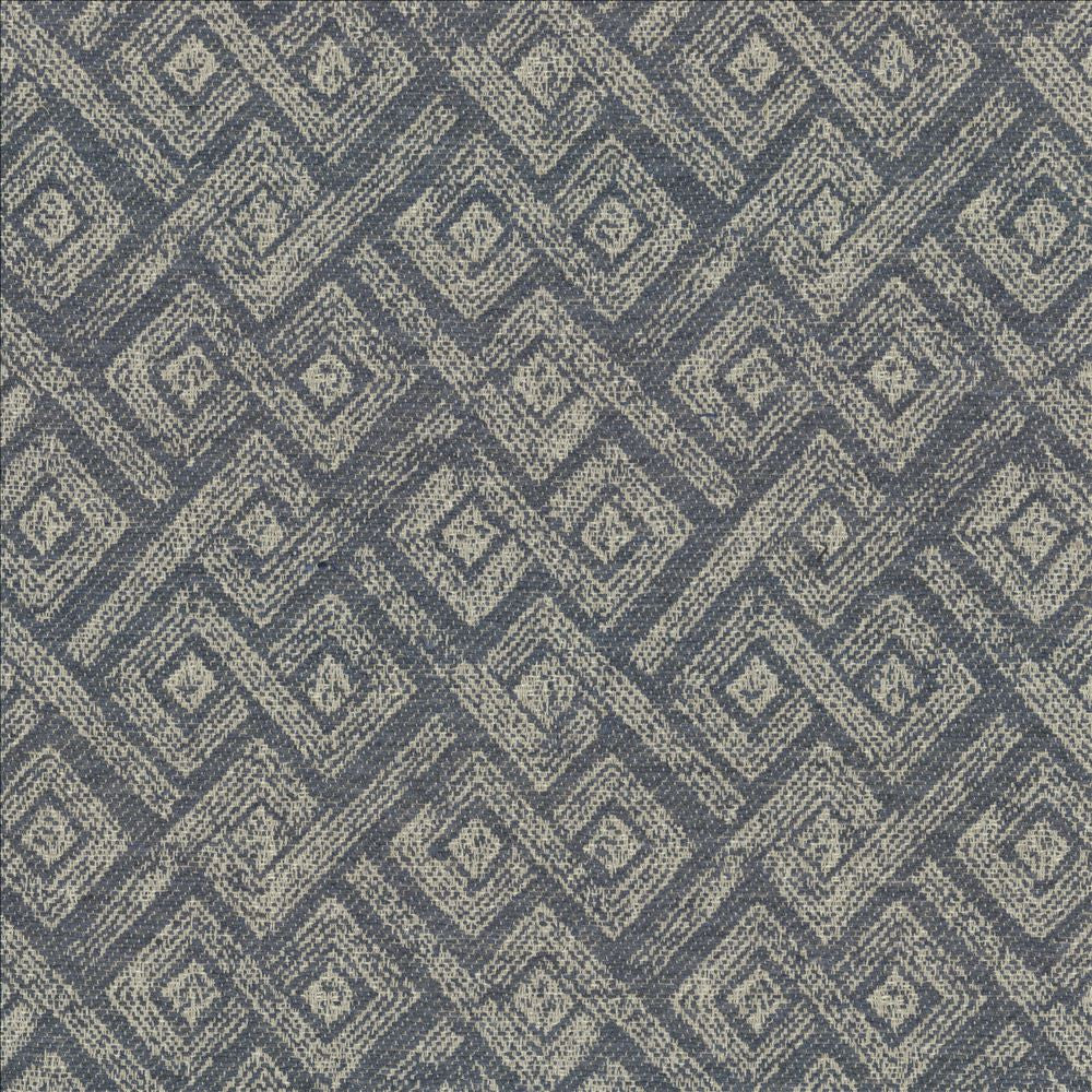 Yakima Blue by Kasmir Fabric 5143 48% Recycled Cotton
27% Acrylic
25% Polyester
 USA </p><p>Repeat: Horizontal: 9 1/8 inches and Vertical: 9 6/8 inches 54 - Fabric Carolina -
