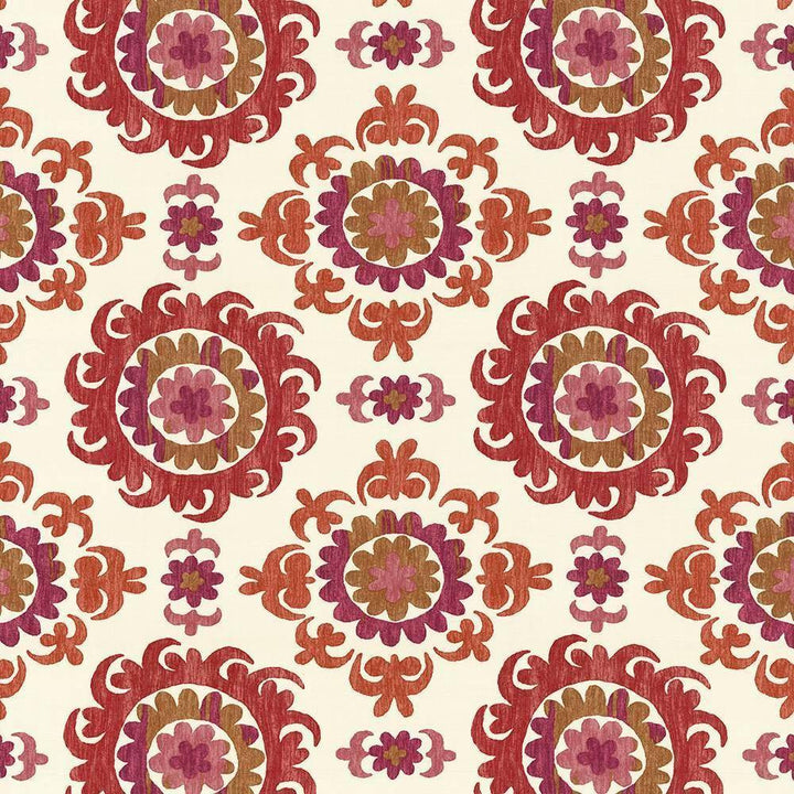 Zambra Garnet by Kasmir Fabric 5064 CHINA 15,000 Wyzenbeek Double Rubs H: 27 inches, V:25 2/8 inches 54 - Fabric Carolina - Kasmir