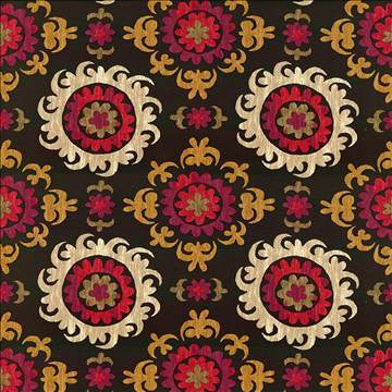 Zambra Onyx by Kasmir Fabric 5062 100% Cotton CHINA 15,000 Wyzenbeek Double Rubs H: 27 inches, V: 25 2/8 inches 54 - Fabric Carolina - Kasmir