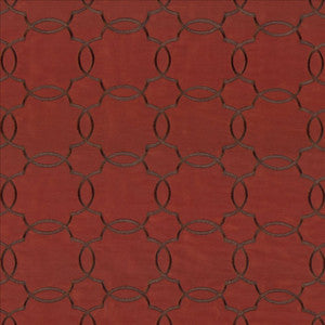 Zara Trellis Brick  by Kasmir Fabric
