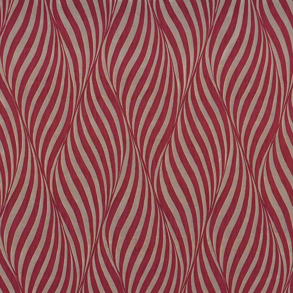 Zebra Crossing Cherry by Kasmir Fabric 1426 INDIA Not Tested H: 13 4/8 inches, V:24 7/8 inches 54 - Fabric Carolina - Kasmir