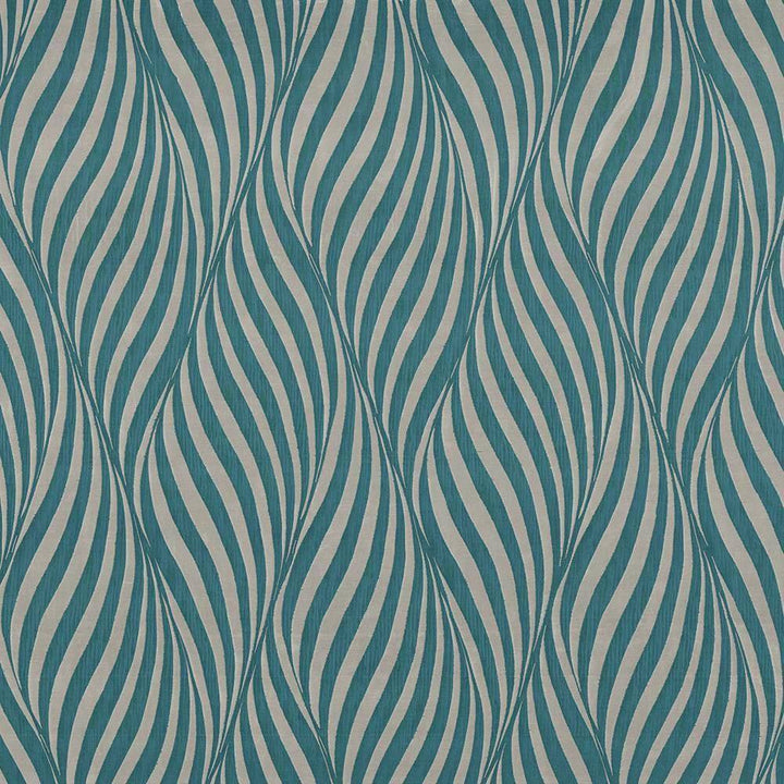 Zebra Crossing Teal by Kasmir Fabric 1426 INDIA Not Tested H: 13 4/8 inches, V:24 7/8 inches 54 - Fabric Carolina - Kasmir