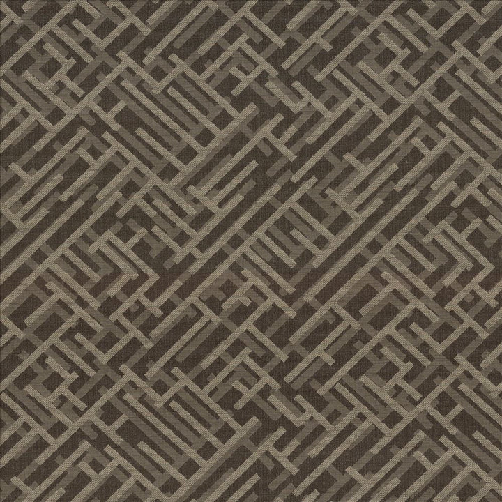 Zen Fret Cocoa by Kasmir Fabric 5084 56% Polyester
34% Rayon
8% Cotton
2% Flax
 USA </p><p>Repeat: Horizontal: 12 7/8 inches and Vertical: 12 6/8 inches 54 - Fabric Carolina -