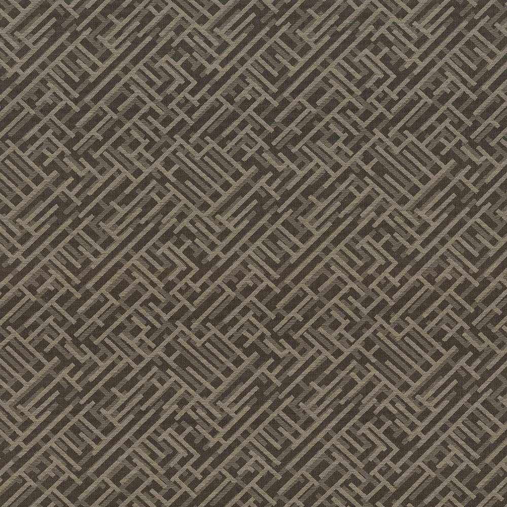 Zen Fret Cocoa by Kasmir Fabric 5084 56% Polyester
34% Rayon
8% Cotton
2% Flax
 USA </p><p>Repeat: Horizontal: 12 7/8 inches and Vertical: 12 6/8 inches 54 - Fabric Carolina -