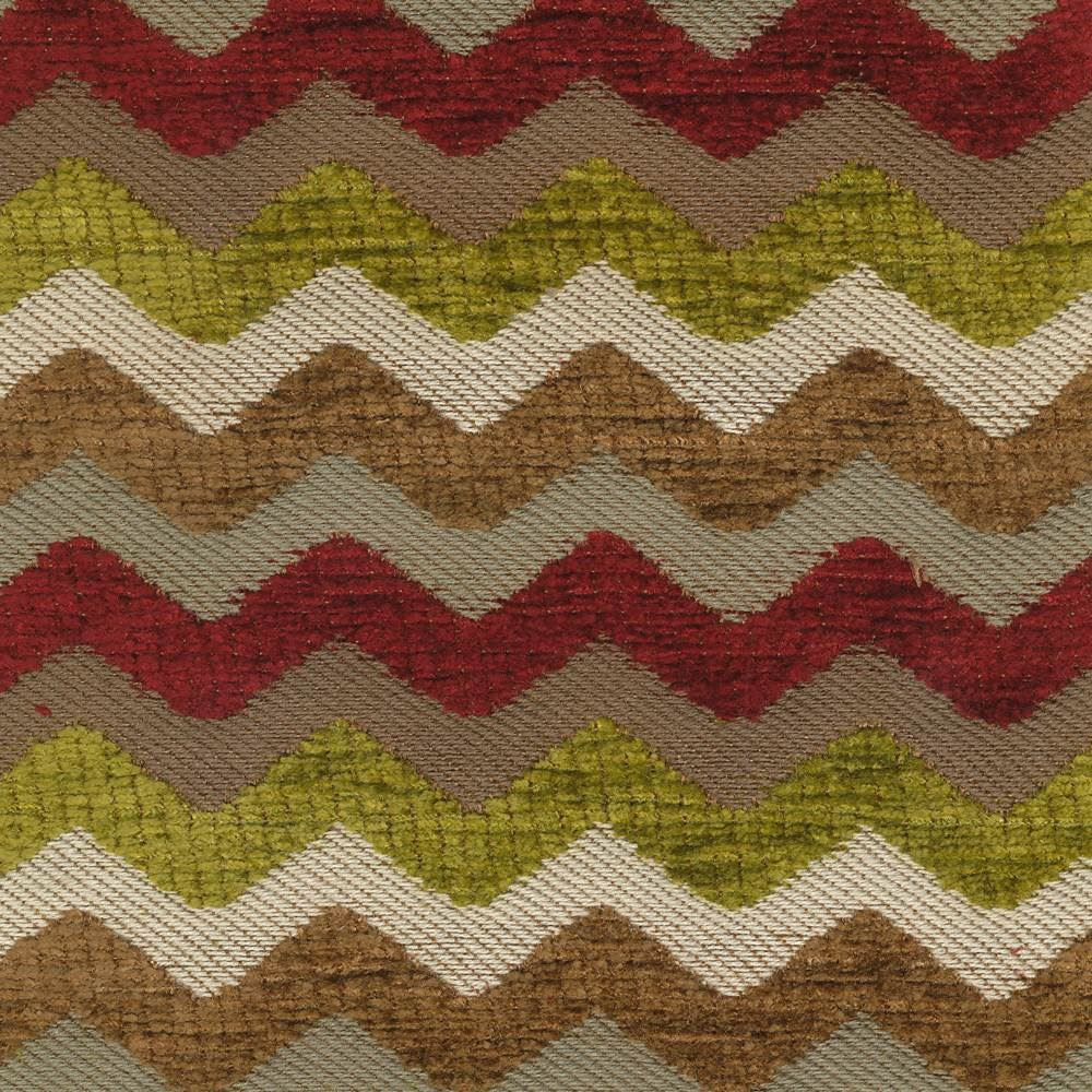 Zigzag Fez by Kasmir Fabric 1404 78% Rayon
22% Polyester
 USA </p><p>Repeat: Horizontal: 1 1/8 inches and Vertical: 2 4/8 inches 54 - 55 - Fabric Carolina -