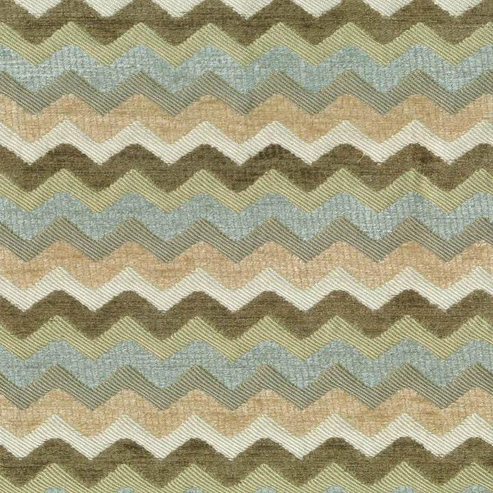 Zigzag Raintree  by Kasmir Fabric See sample 78% Rayon
22% Polyester
 USA 51,000 Wyzenbeek Double Rubs </p><p>Repeat: Horizontal: 1 1/8 inches and Vertical: 2 4/8 inches 54  - Fabric Carolina -