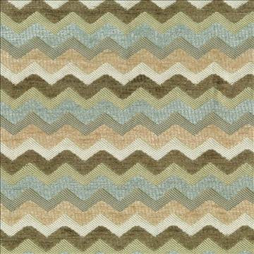 Zigzag Raintree by Kasmir Fabric 1404 78% Rayon 22% Polyester USA 51,000 Wyzenbeek Double Rubs H: 1 1/8 inches, V: 2 4/8 inches 54 - 55 - Fabric Carolina - Kasmir