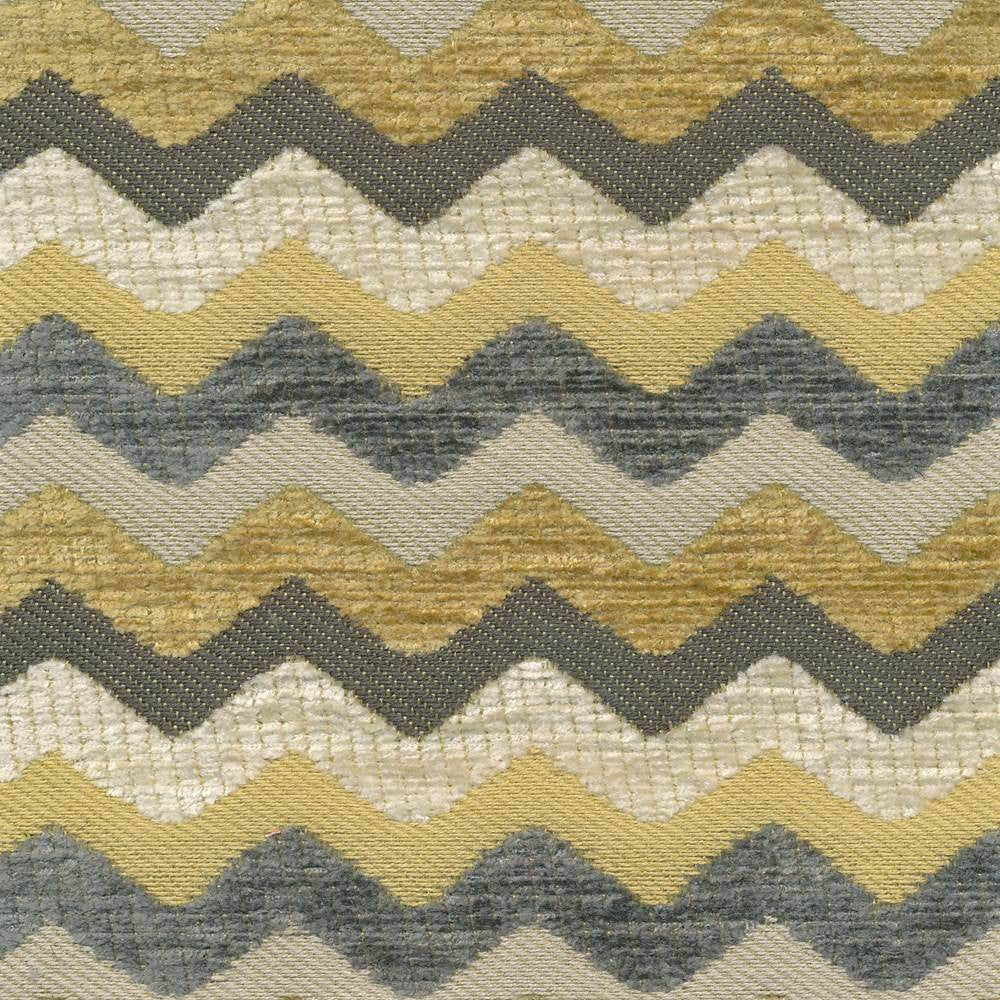 Zigzag Topaz by Kasmir Fabric 1404 USA 51,000 Wyzenbeek Double Rubs H: 1 1/8 inches, V:2 4/8 inches 54 - 55 - Fabric Carolina - Kasmir