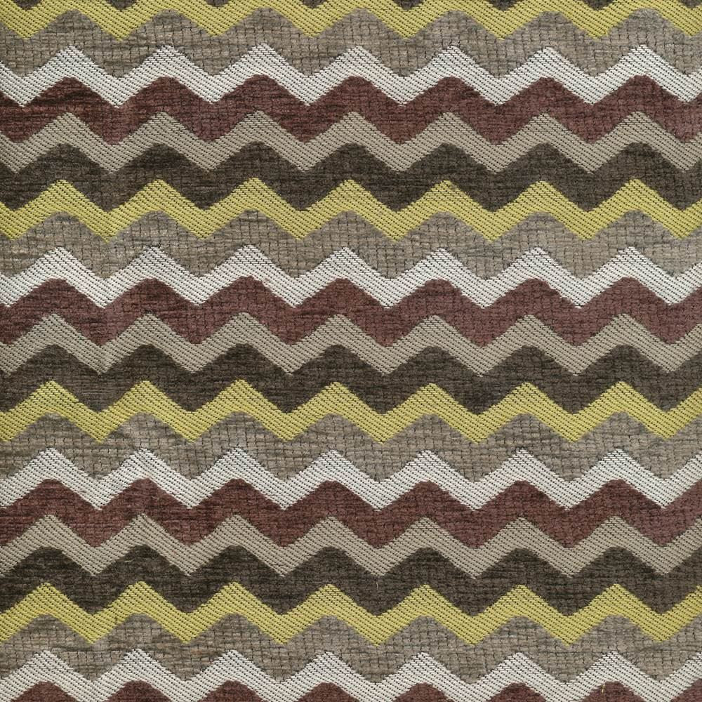 Zigzag Vineyard by Kasmir Fabric 1404 78% Rayon
22% Polyester
 USA 51,000 Wyzenbeek Double Rubs Horizontal: 1 1/8 inches and Vertical: 2 4/8 inches 54 - Fabric Carolina -