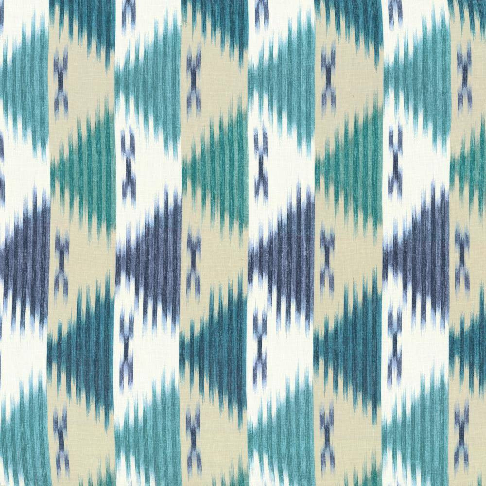 Zimbali Ocean by Kasmir Fabric 1436 100% Linen
 CHINA </p><p>Repeat: Horizontal: 9 inches and Vertical: 25 2/8 inches 54 - Fabric Carolina -