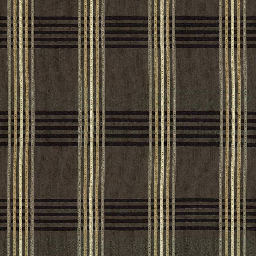 Zimmer Plaid Noir by Kasmir Fabric 1424 USA 36,000 Wyzenbeek Double Rubs H: 6 inches, V:6 6/8 inches 55 - 56 - Fabric Carolina - Kasmir