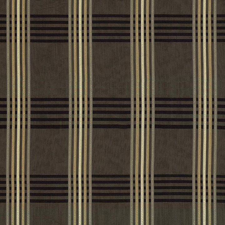 Zimmer Plaid Noir by Kasmir Fabric 1424 USA 36,000 Wyzenbeek Double Rubs H: 6 inches, V:6 6/8 inches 55 - 56 - Fabric Carolina - Kasmir