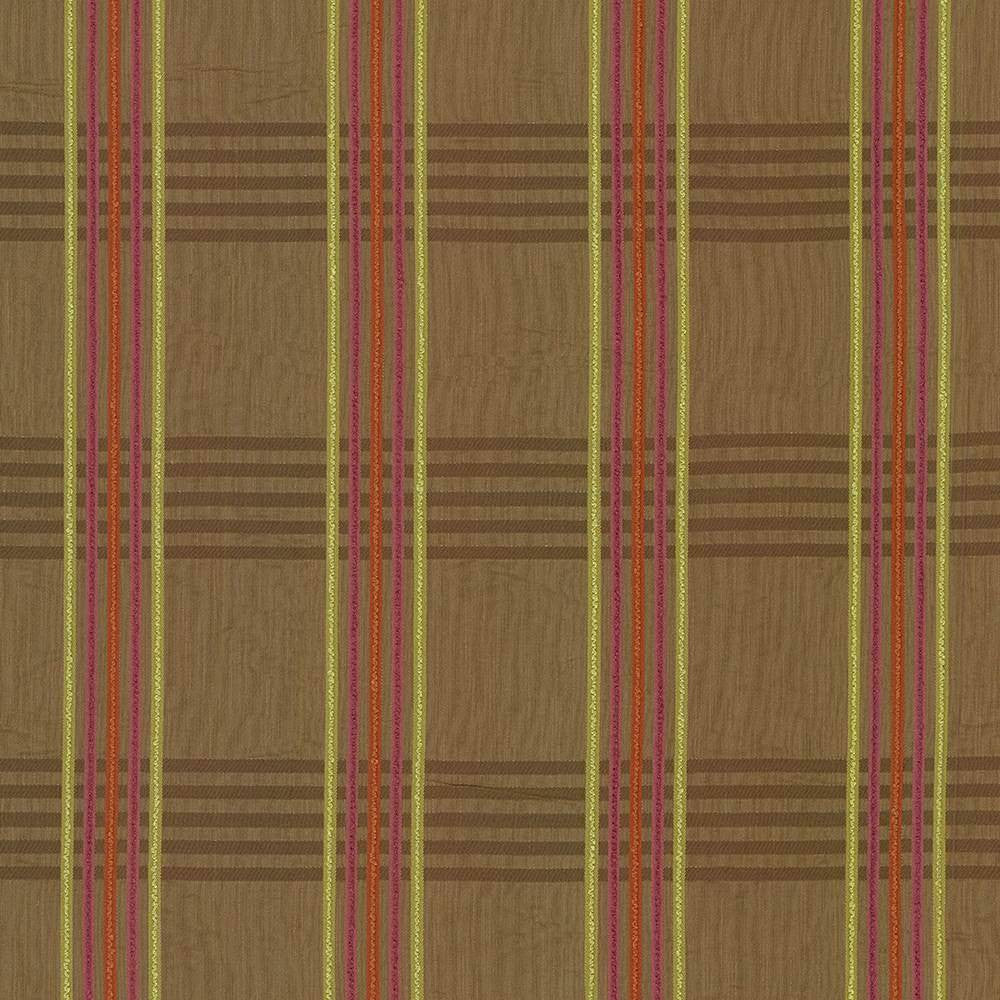 Zimmer Plaid Raspberry by Kasmir Fabric 1424 USA 36,000 Wyzenbeek Double Rubs H: 6 inches, V:6 6/8 inches 55 - 56 - Fabric Carolina - Kasmir