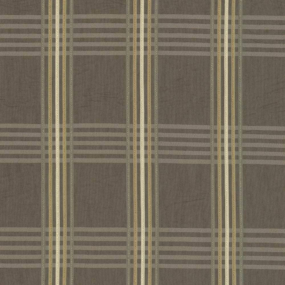 Zimmer Plaid Taupe by Kasmir Fabric 1424 USA 36,000 Wyzenbeek Double Rubs H: 6 inches, V:6 6/8 inches 55 - 56 - Fabric Carolina - Kasmir