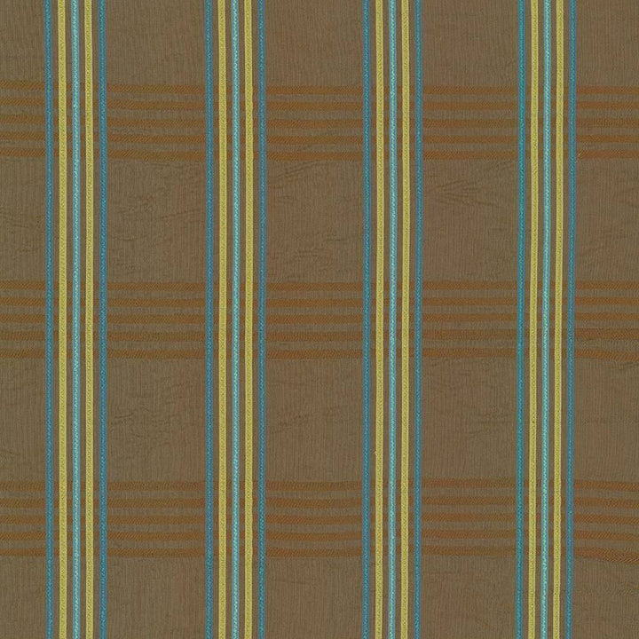 Zimmer Plaid Teal by Kasmir Fabric 1424 USA 36,000 Wyzenbeek Double Rubs H: 6 inches, V:6 6/8 inches 55 - 56 - Fabric Carolina - Kasmir