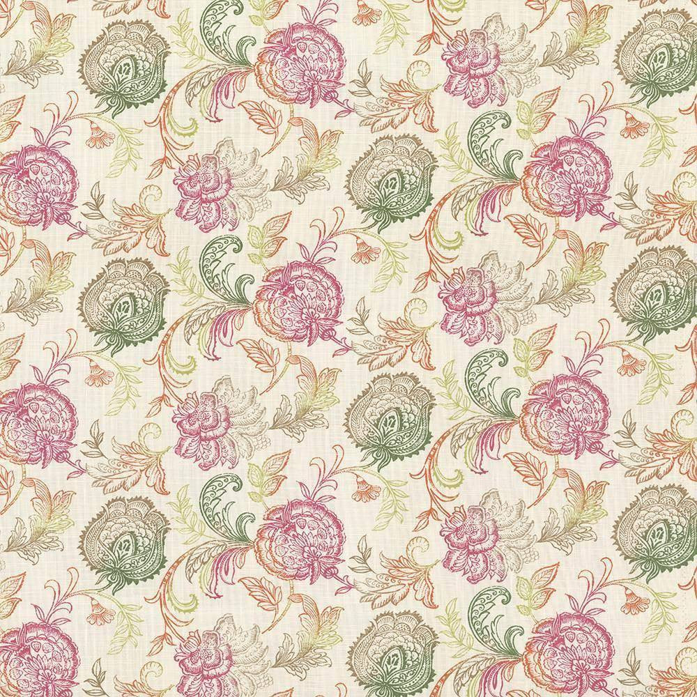 Zoes Garden Sorbet by Kasmir Fabric 5064 SPAIN 18,000 Wyzenbeek Double Rubs H: 27 inches, V:13 4/8 inches 54 - 55 - Fabric Carolina - Kasmir