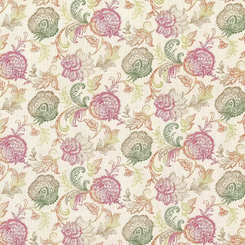 Zoes Garden Sorbet  by Kasmir Fabric See sample 100% Cotton
 SPAIN 18,000 Wyzenbeek Double Rubs </p><p>Repeat: Horizontal: 27 inches and Vertical: 13 4/8 inches 54  - Fabric Carolina -