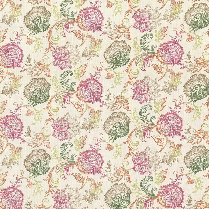 Zoes Garden Sorbet  by Kasmir Fabric See sample 100% Cotton
 SPAIN 18,000 Wyzenbeek Double Rubs </p><p>Repeat: Horizontal: 27 inches and Vertical: 13 4/8 inches 54  - Fabric Carolina -
