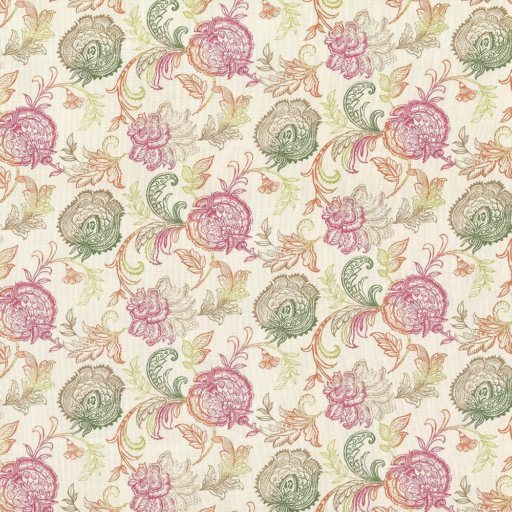 Zoes Garden Sorbet by Kasmir Fabric 5064 100% Cotton
 SPAIN </p><p>Repeat: Horizontal: 27 inches and Vertical: 13 4/8 inches 54 - 55 - Fabric Carolina -