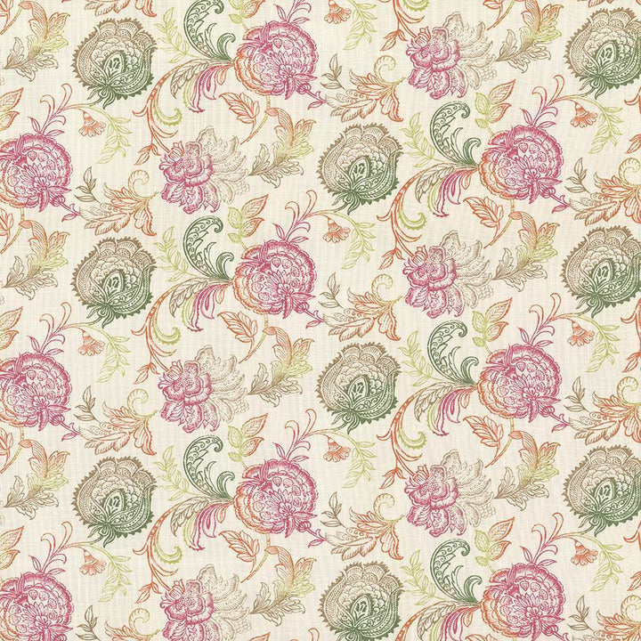 Zoes Garden Sorbet by Kasmir Fabric 5064 100% Cotton
 SPAIN </p><p>Repeat: Horizontal: 27 inches and Vertical: 13 4/8 inches 54 - 55 - Fabric Carolina -