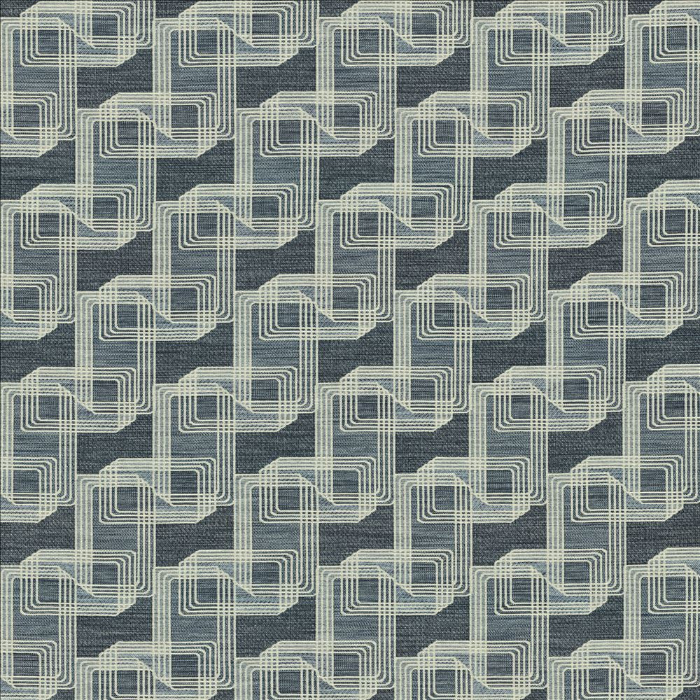 Zoom Cobalt by Kasmir Fabric 1458 77% Polyester
23% Recycled Cotton
 USA 33,000 Wyzenbeek Double Rubs Horizontal: 7 3/8 inches and Vertical: 9 4/8 inches 58 - Fabric Carolina -