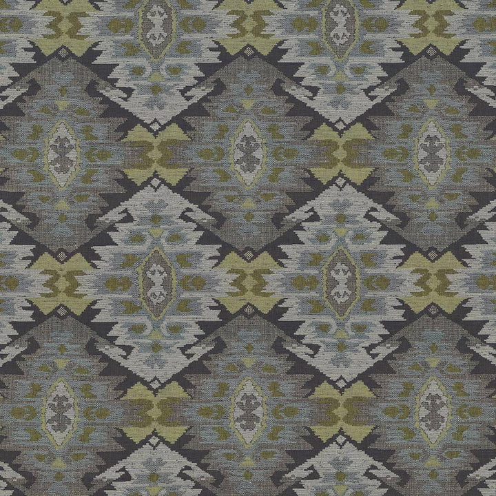 Zuni Oasis by Kasmir Fabric 8004 ITALY 15,000 Martindale Cycles H: 13 7/8 inches, V:19 3/8 inches 54 - 55 - Fabric Carolina - Kasmir
