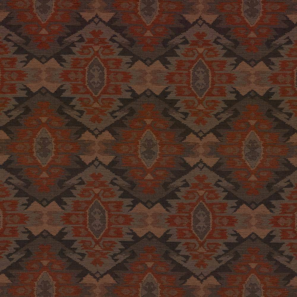 Zuni Spice by Kasmir Fabric 8004 ITALY 15,000 Martindale Cycles H: 13 7/8 inches, V:19 3/8 inches 54 - 55 - Fabric Carolina - Kasmir